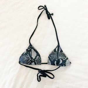 Triangl Swimwear Snakeskin Bikini Top